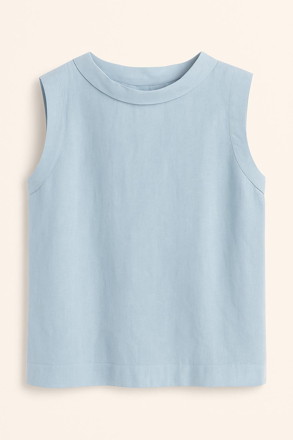 Sofía | Blusa de Lino de Manga Corta para Mujer con Cuello Redondo 1