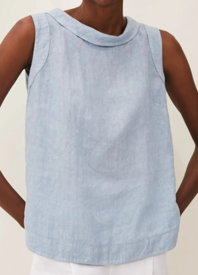 Sofía | Blusa de Lino de Manga Corta para Mujer con Cuello Redondo 5