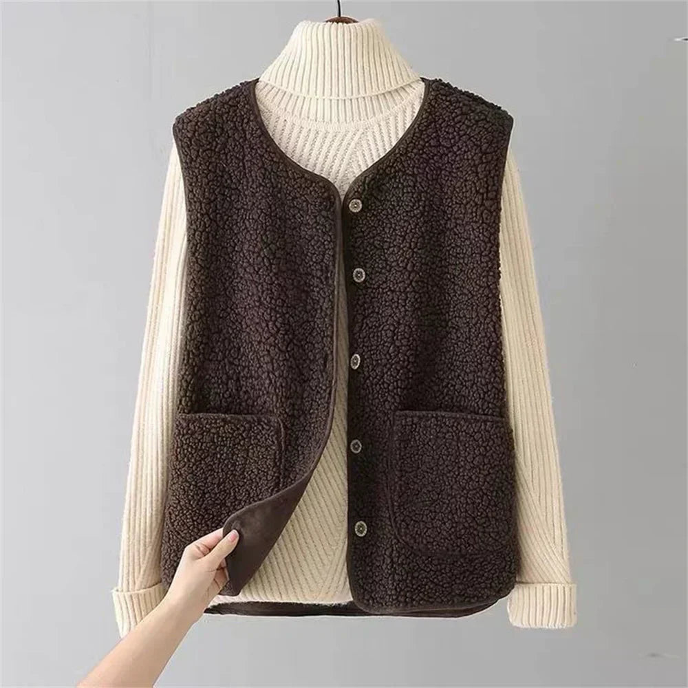 Sofía | Chaleco Polar con Botones para Mujer, Ideal para Otoño e Invierno 1