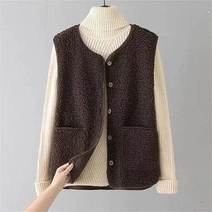 Sofía | Chaleco Polar con Botones para Mujer, Ideal para Otoño e Invierno 1