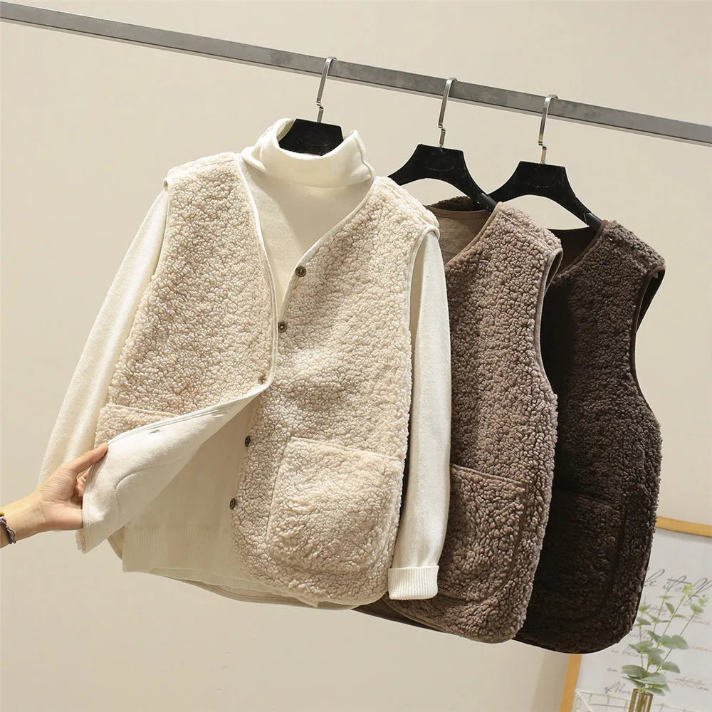 Sofía | Chaleco Polar con Botones para Mujer, Ideal para Otoño e Invierno 5