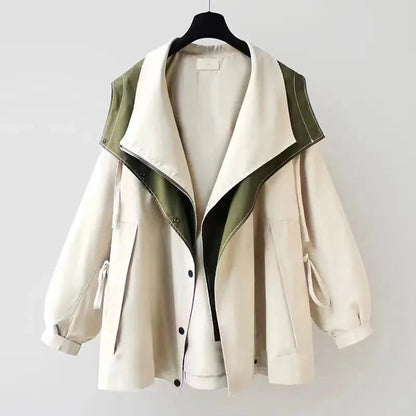 Sofía | Chaqueta Utilitaria de Dos Tonos con Capucha para Mujer 2