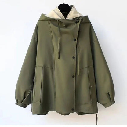 Sofía | Chaqueta Utilitaria de Dos Tonos con Capucha para Mujer 4
