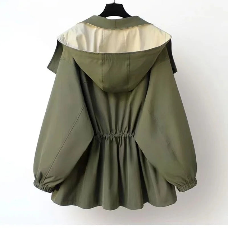 Sofía | Chaqueta Utilitaria de Dos Tonos con Capucha para Mujer 5