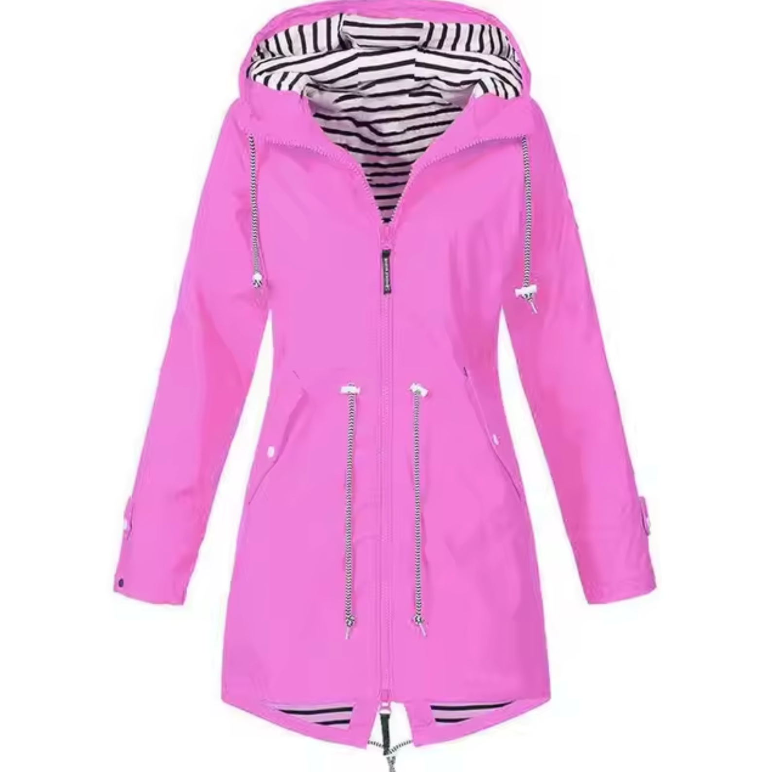 Sofía | Chaqueta con Capucha y Cremallera para Mujer con Cintura Ajustable 2