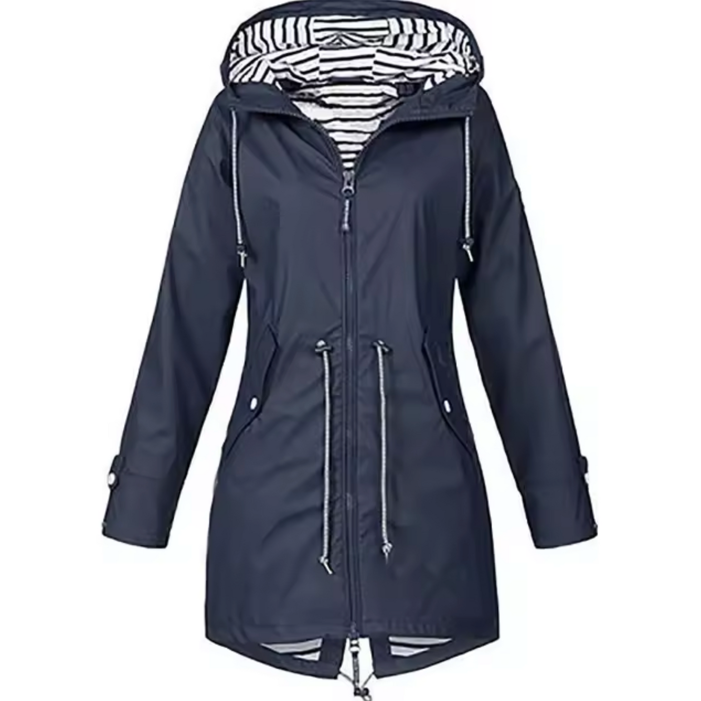 Sofía | Chaqueta con Capucha y Cremallera para Mujer con Cintura Ajustable 5