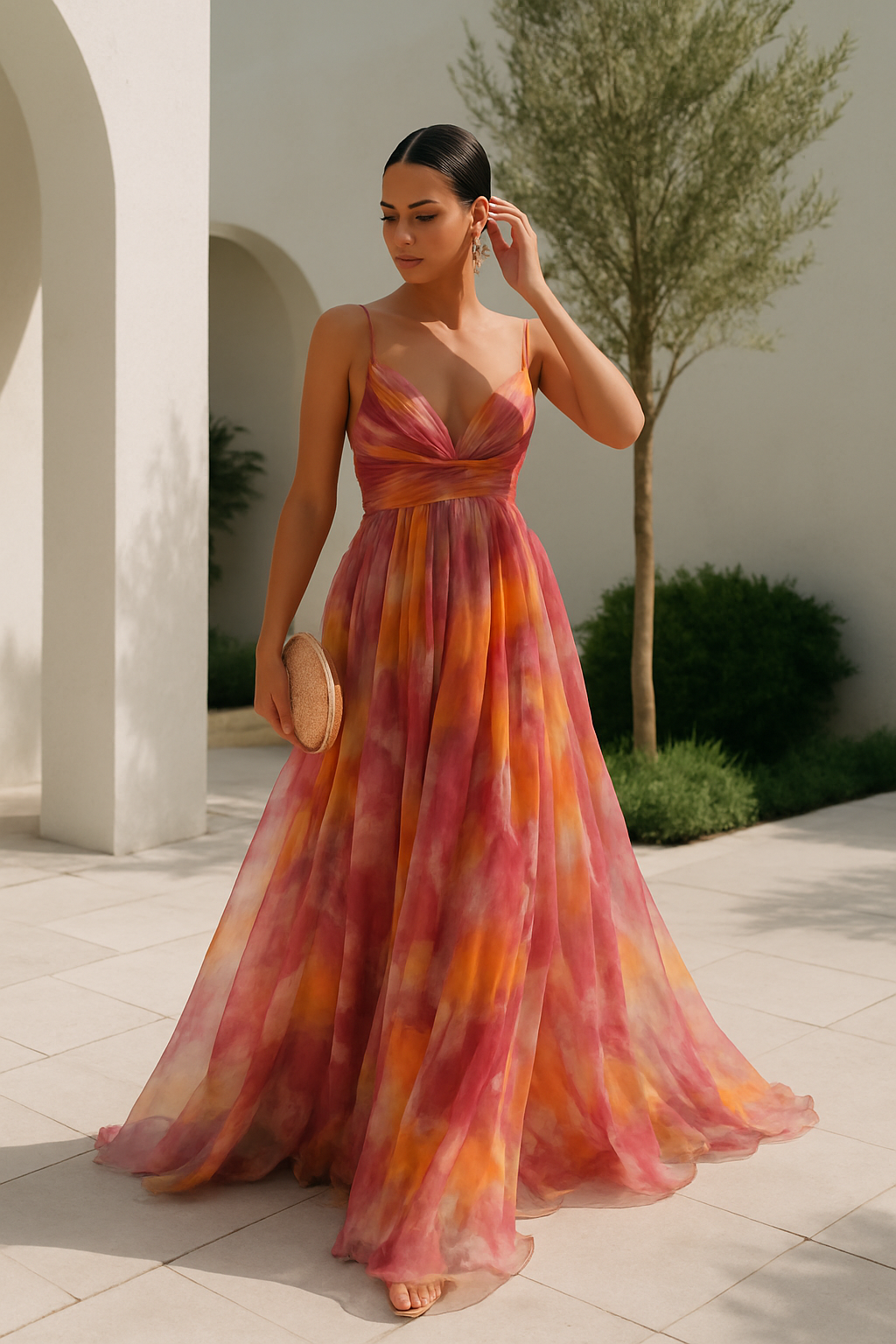 Sofía | Elegante Vestido Largo Floral Verano 0