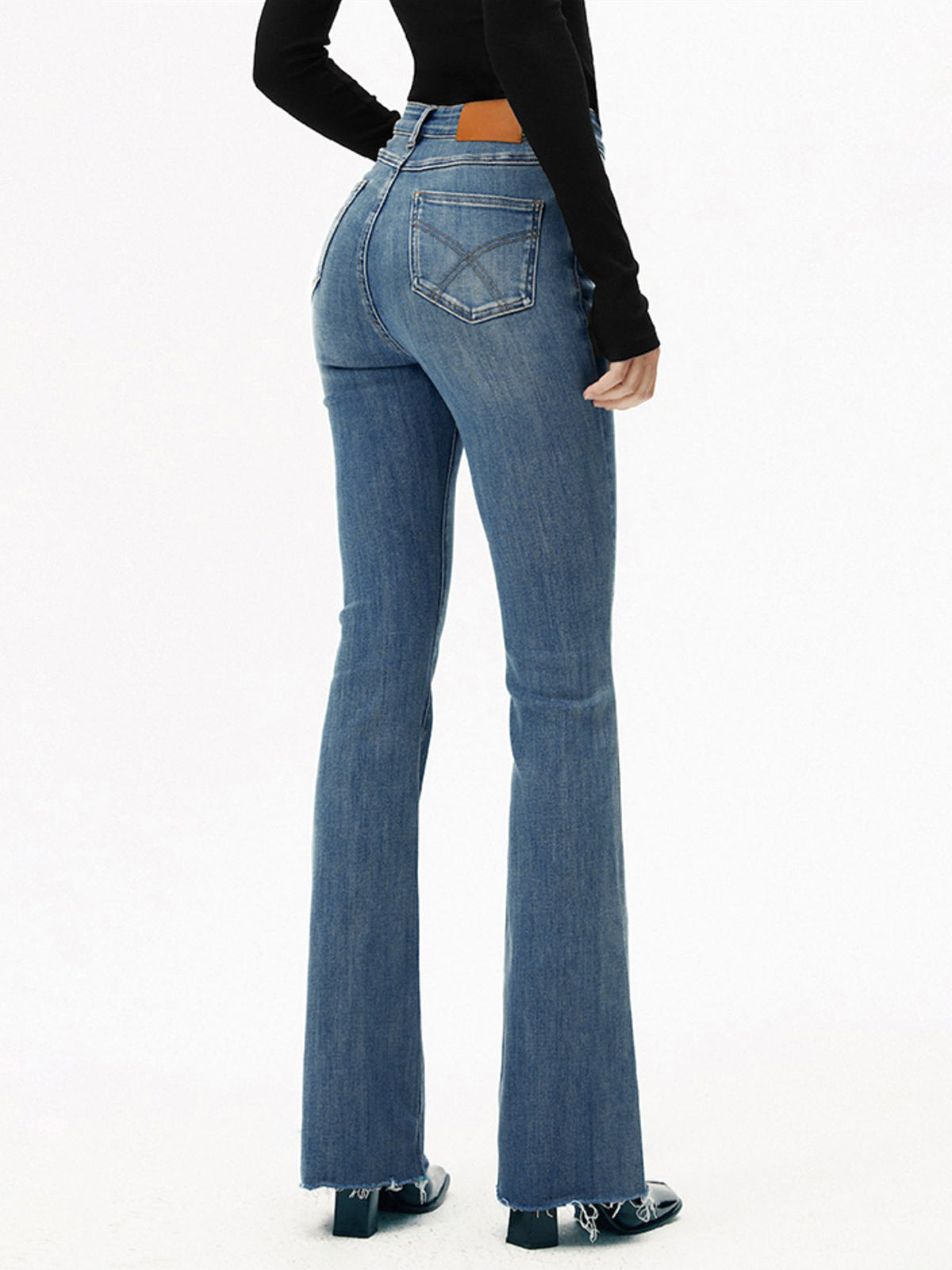 Sofía | Jeans De Mezclilla De Cintura Alta Y Corte Ajustado Para Mujer 0