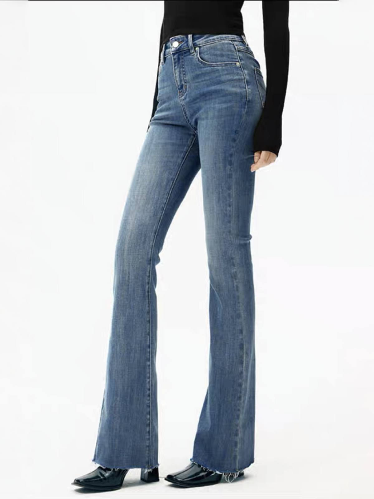 Sofía | Jeans De Mezclilla De Cintura Alta Y Corte Ajustado Para Mujer 4