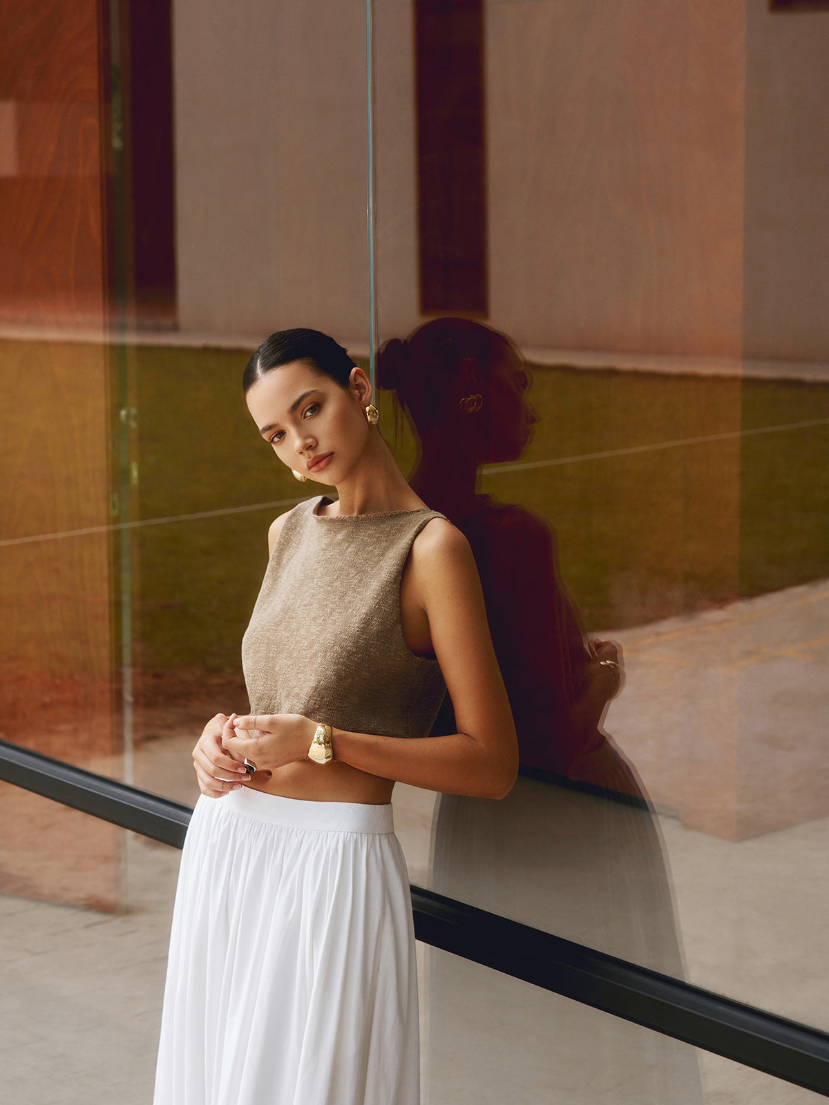 Sofía | Moderno Top Corto de Algodón para Mujer, Casual y Versátil 3