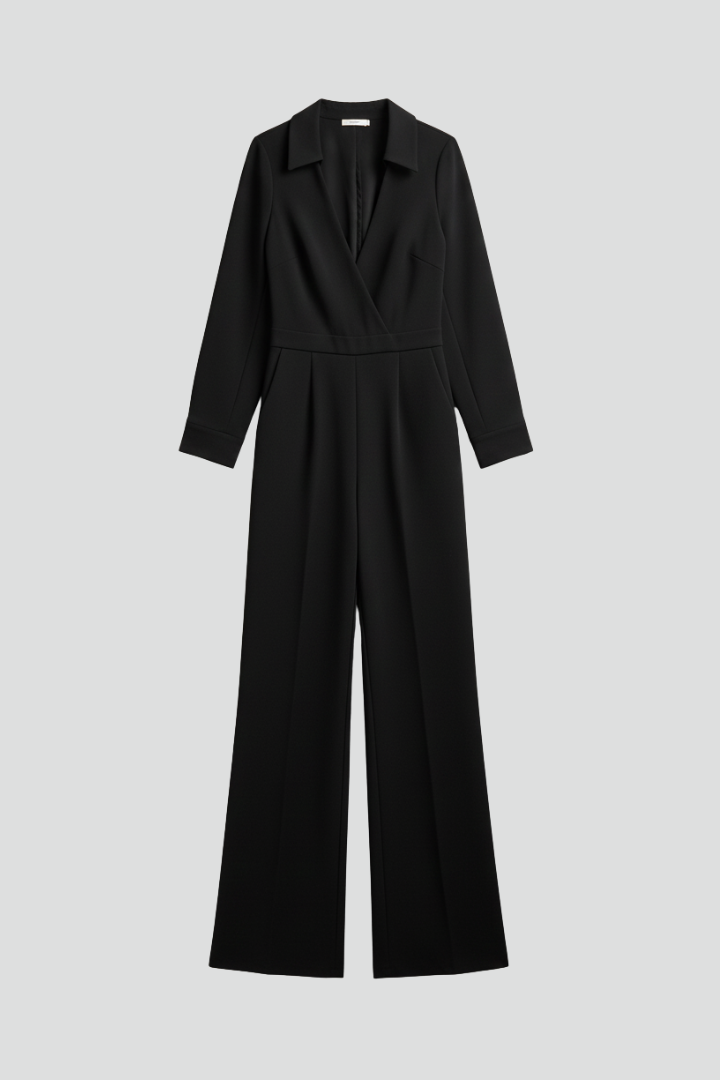 Sofía | Mono de Pierna Ancha con Cuello para Mujer - Estilo Veraniego Elegante 1
