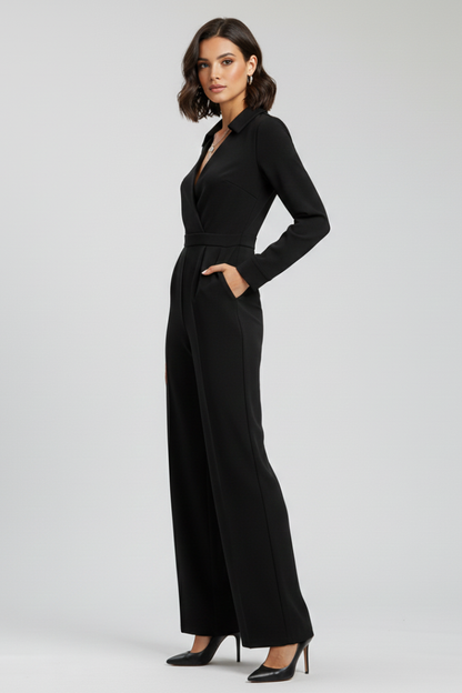 Sofía | Mono de Pierna Ancha con Cuello para Mujer - Estilo Veraniego Elegante 2
