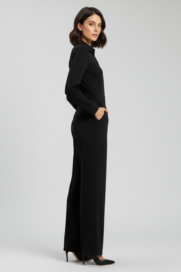 Sofía | Mono de Pierna Ancha con Cuello para Mujer - Estilo Veraniego Elegante 3