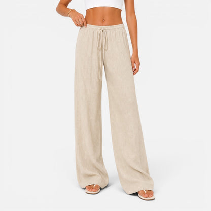 Sofía | Pantalón Palazzo Ajustable para Mujer con Cintura Elástica y Estilo Versátil 0