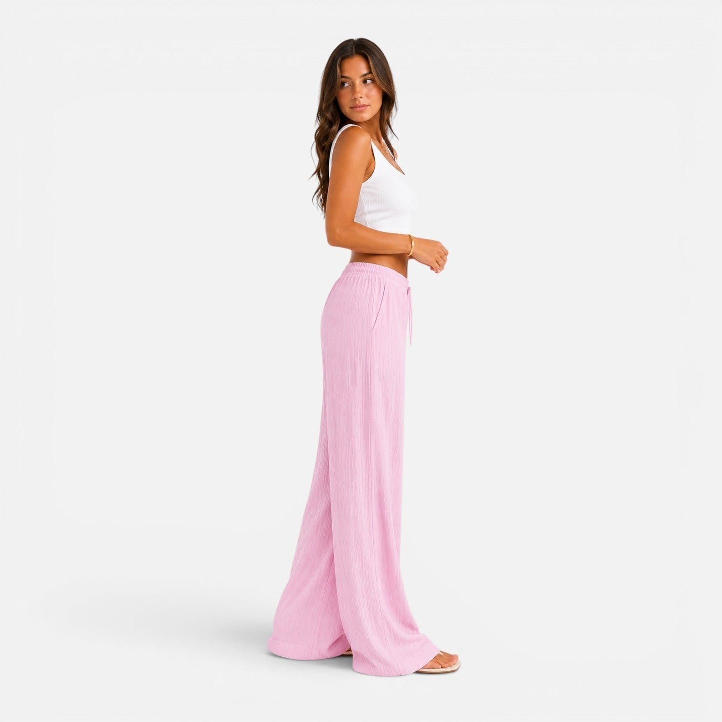 Sofía | Pantalón Palazzo Ajustable para Mujer con Cintura Elástica y Estilo Versátil 4