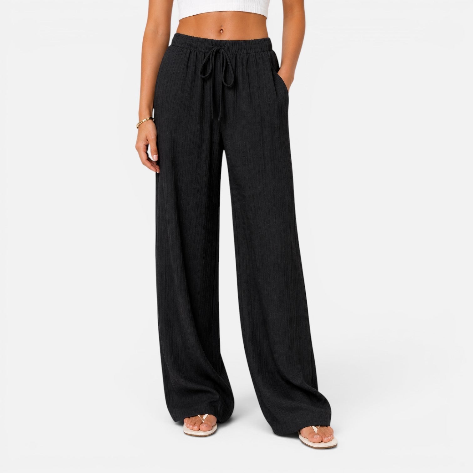 Sofía | Pantalón Palazzo Ajustable para Mujer con Cintura Elástica y Estilo Versátil 7
