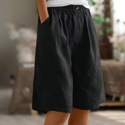 Sofía | Pantalones Cortos Mujer con Cintura Elástica y Bolsillos para Verano 10