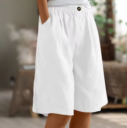 Sofía | Pantalones Cortos Mujer con Cintura Elástica y Bolsillos para Verano 11