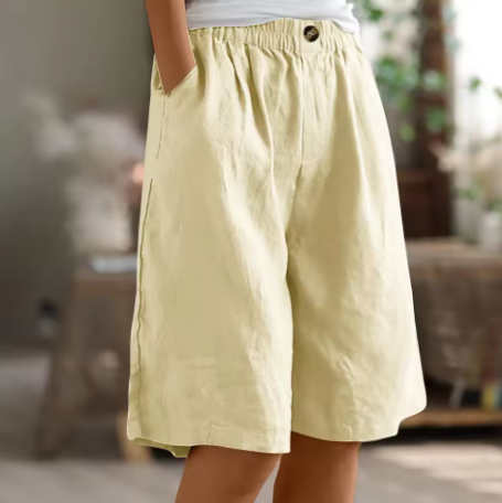 Sofía | Pantalones Cortos Mujer con Cintura Elástica y Bolsillos para Verano 3