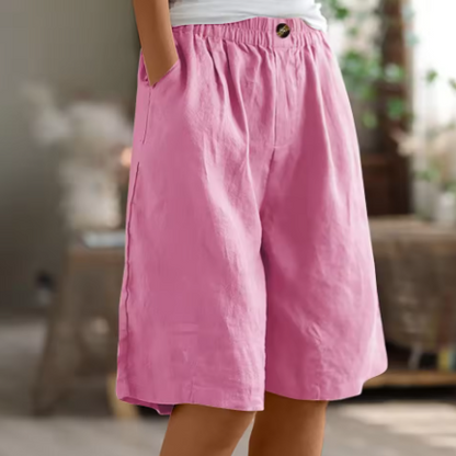 Sofía | Pantalones Cortos Mujer con Cintura Elástica y Bolsillos para Verano 5