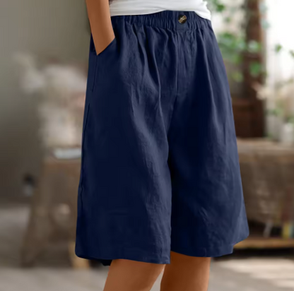 Sofía | Pantalones Cortos Mujer con Cintura Elástica y Bolsillos para Verano 6