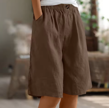 Sofía | Pantalones Cortos Mujer con Cintura Elástica y Bolsillos para Verano 9
