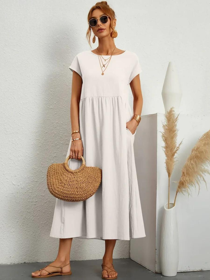 Sofía | Vestido Fluido de Verano para Mujer con Corte Holgado 1