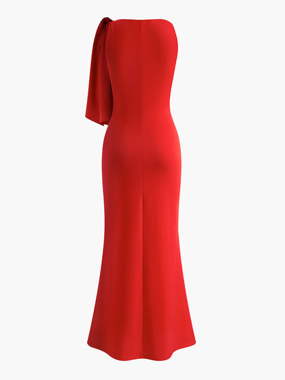 Sofía | Vestido Largo Elegante Sin Mangas para Mujer con Detalle de Nudo 7
