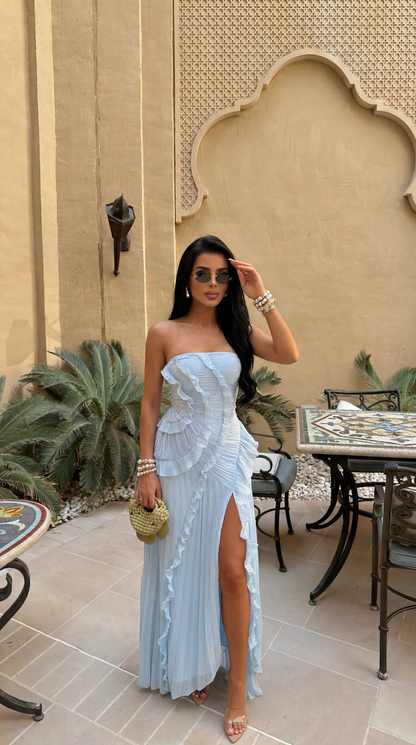 Sofía | Vestido Largo Elegante con Volantes para Mujer 0