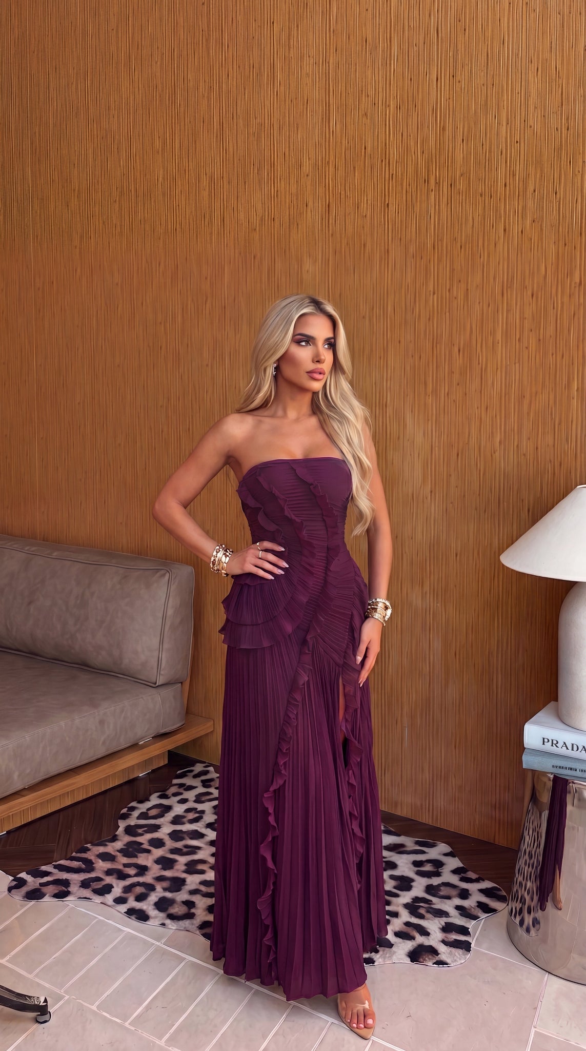 Sofía | Vestido Largo Elegante con Volantes para Mujer 3