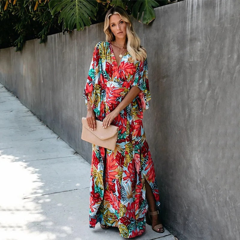 Sofía | Vestido Largo Floral Cruzado para Mujer Ideal para Verano 4