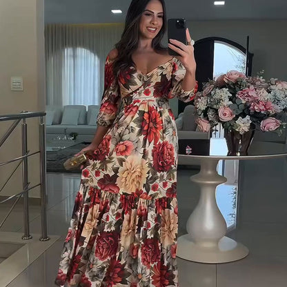 Sofía | Vestido Largo Floral Elegante para Mujer con Corte Romántico 1