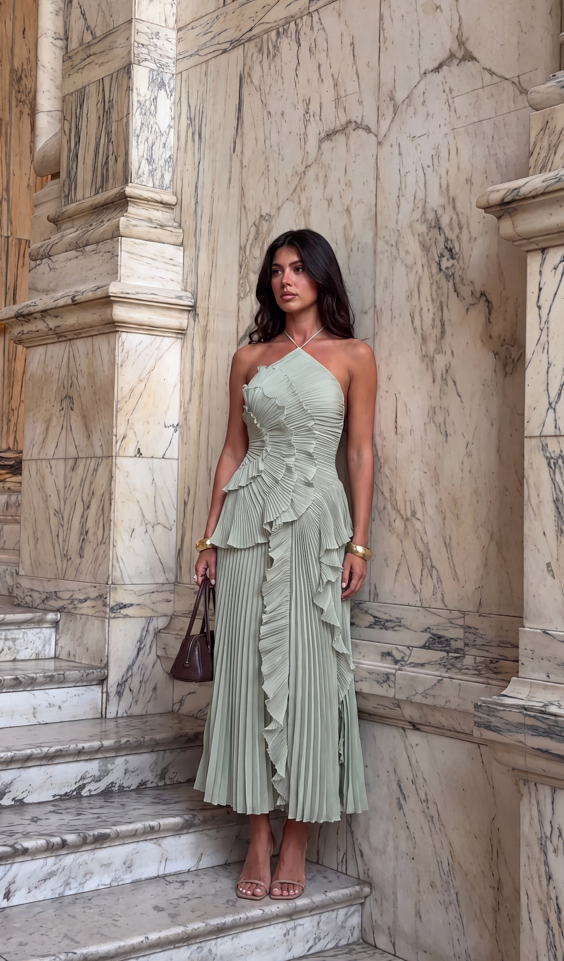 Sofía | Vestido Largo con Volantes Elegantes para Mujer 10