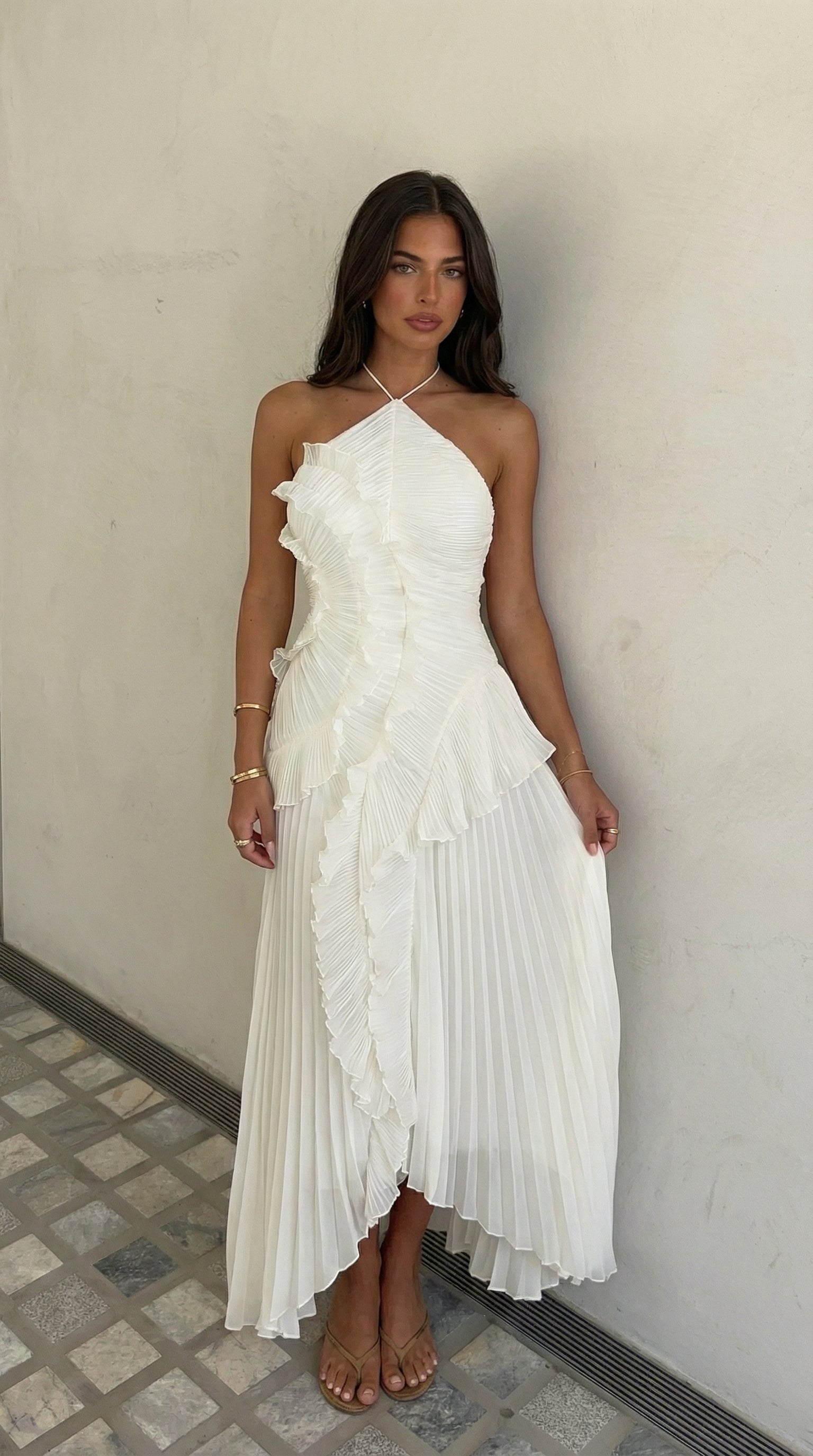 Sofía | Vestido Largo con Volantes Elegantes para Mujer 11