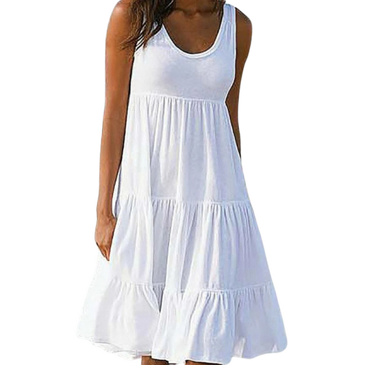Sofía | Vestido Midi Bohemio Sin Mangas para Mujer 0
