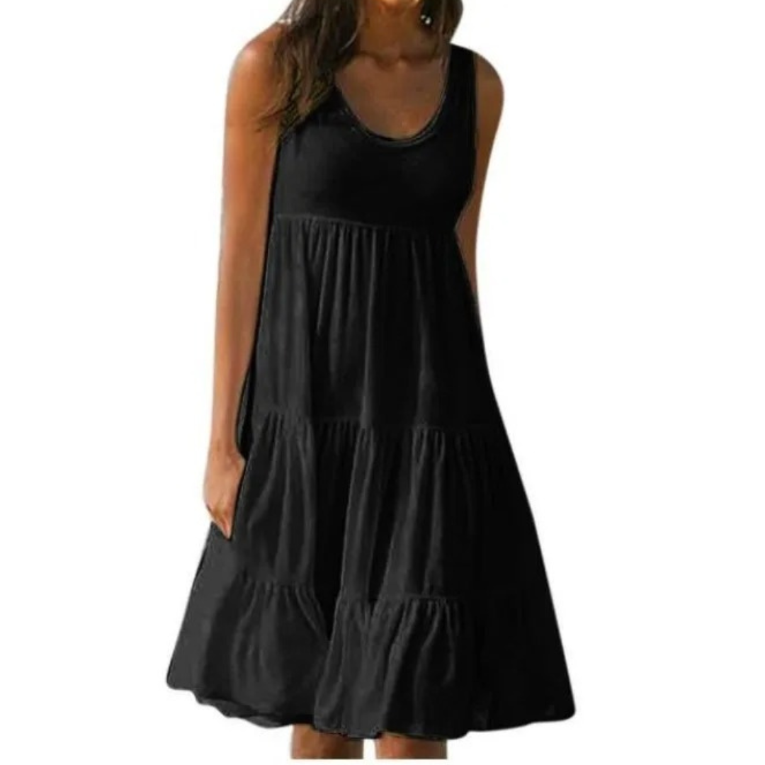 Sofía | Vestido Midi Bohemio Sin Mangas para Mujer 1