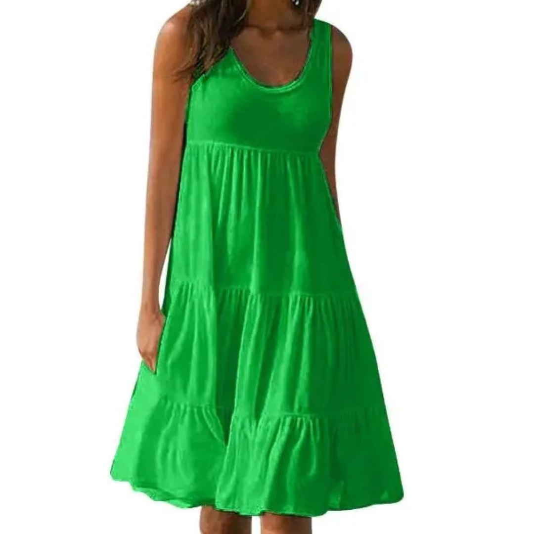 Sofía | Vestido Midi Bohemio Sin Mangas para Mujer 2