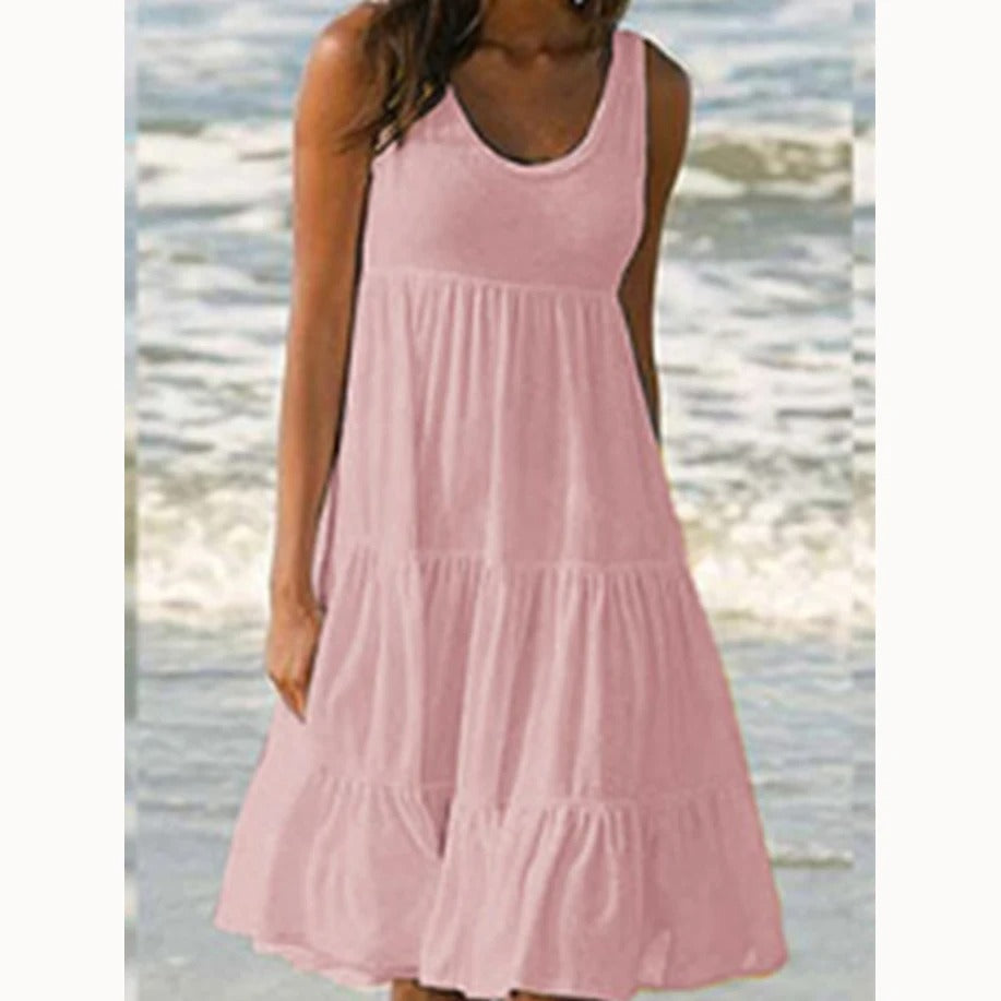 Sofía | Vestido Midi Bohemio Sin Mangas para Mujer 4