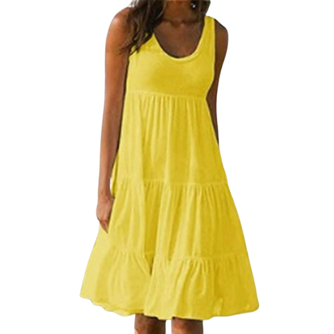 Sofía | Vestido Midi Bohemio Sin Mangas para Mujer 5