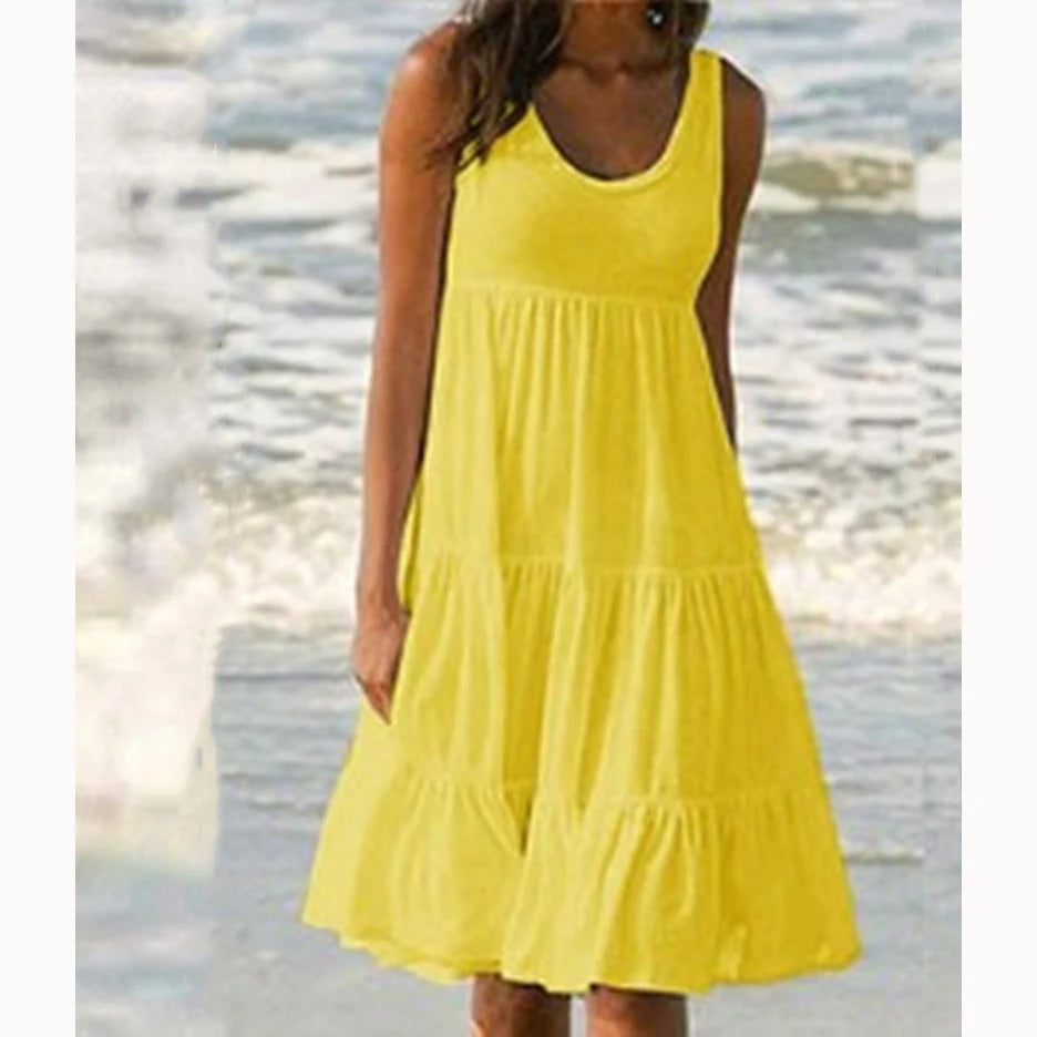 Sofía | Vestido Midi Bohemio Sin Mangas para Mujer 6