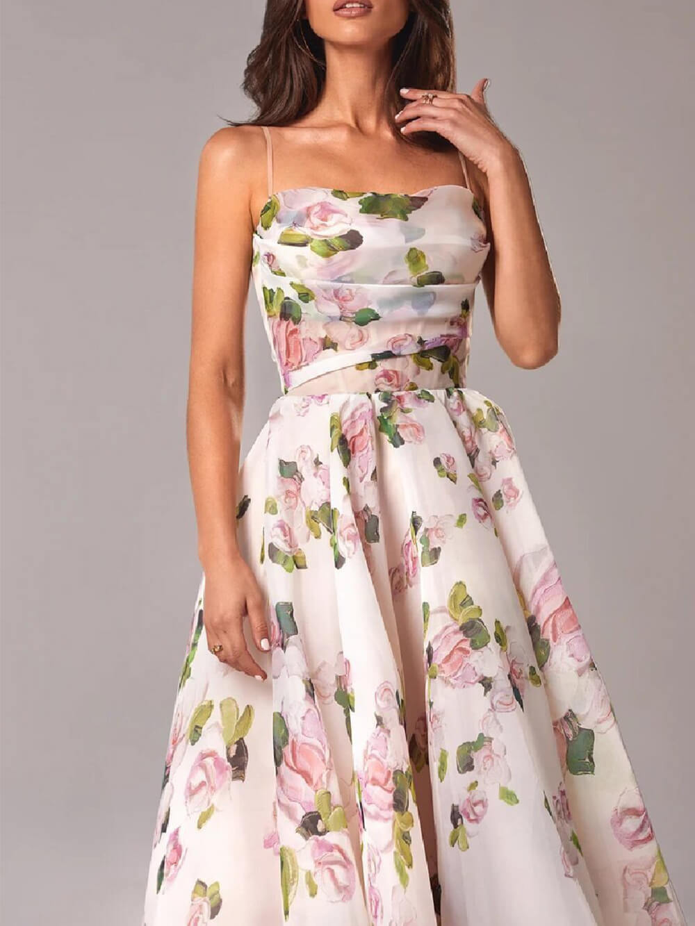 Sofía | Vestido Midi Floral Elegante para Mujer Invitada a Fiesta 1