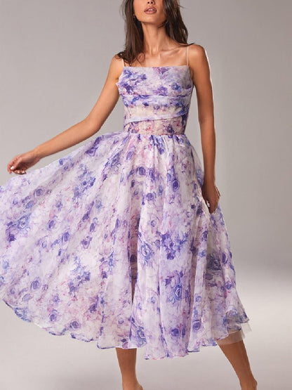 Sofía | Vestido Midi Floral Elegante para Mujer Invitada a Fiesta 2