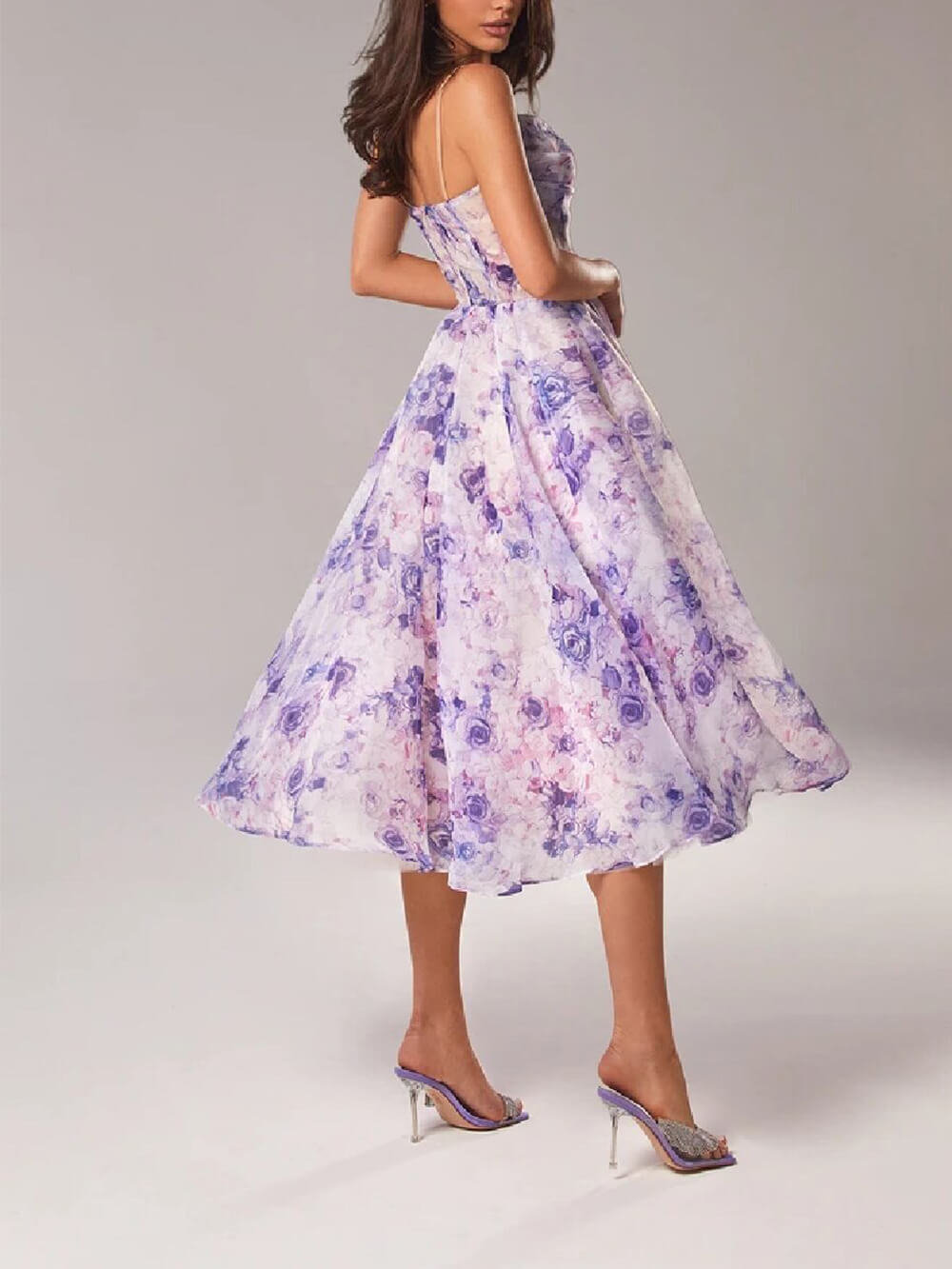 Sofía | Vestido Midi Floral Elegante para Mujer Invitada a Fiesta 3