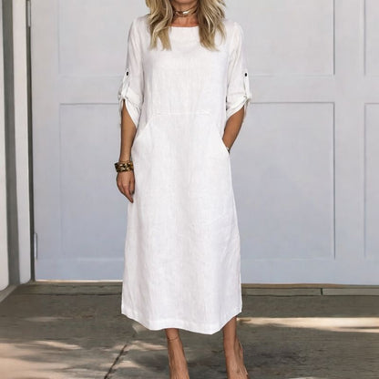 Sofía | Vestido de Noche Drapeado de Corte Holgado para Mujer 0