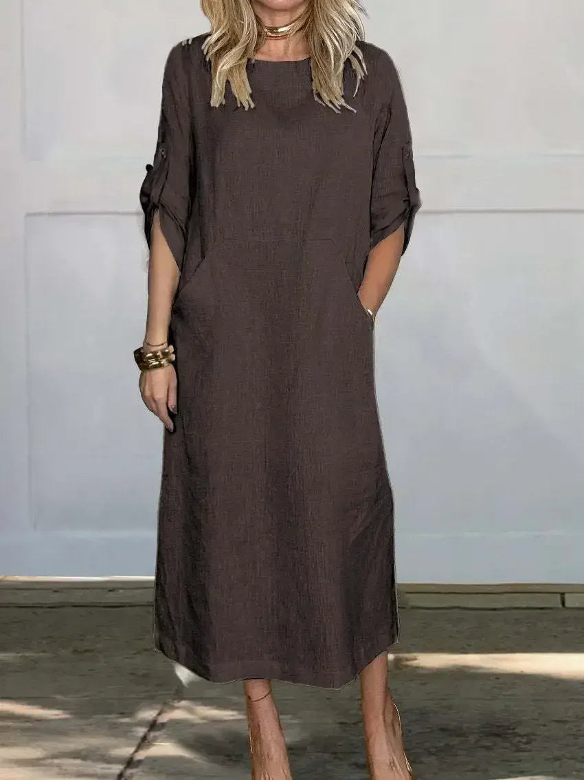 Sofía | Vestido de Noche Drapeado de Corte Holgado para Mujer 4