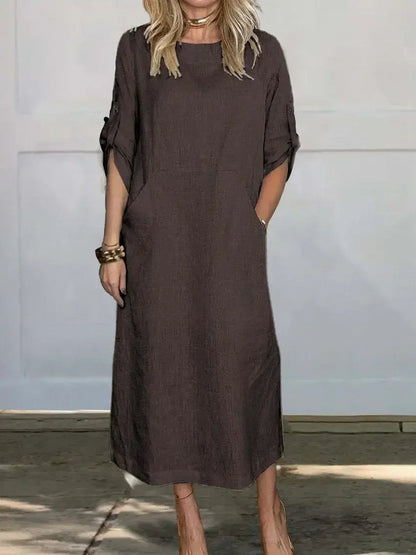 Sofía | Vestido de Noche Drapeado de Corte Holgado para Mujer 4