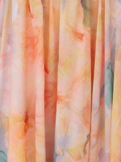 Sofía | Vestido de Verano con Escote Halter y Estampado Melocotón para Mujer 4