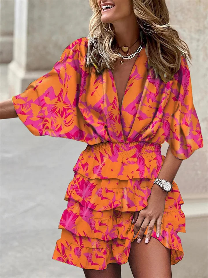 Sofía | Vestido de Verano con Escote en V y Volantes para Mujer Elegantemente Casual 2