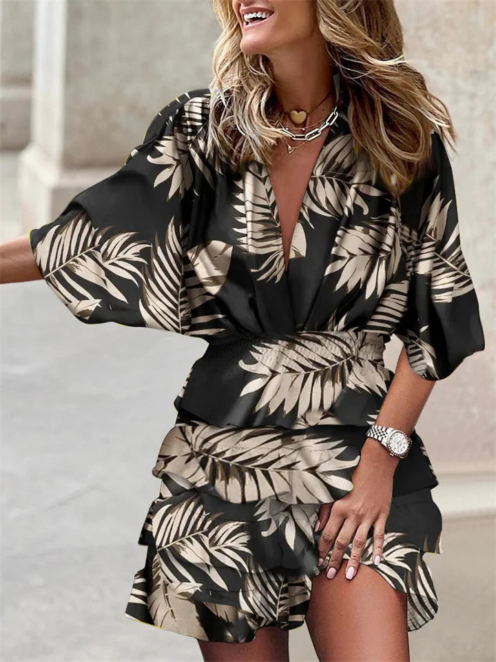 Sofía | Vestido de Verano con Escote en V y Volantes para Mujer Elegantemente Casual 4