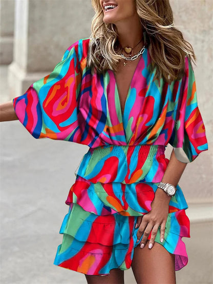 Sofía | Vestido de Verano con Escote en V y Volantes para Mujer Elegantemente Casual 5